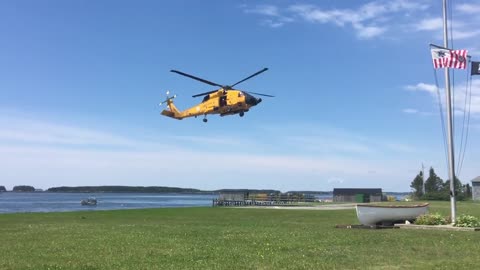 Coast Guard Helicopter Landing