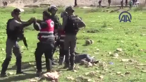IDF beat up medics trying to help wounded Palestinians.