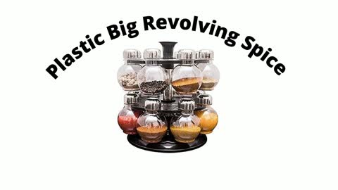 Plastic Big Revolving Spice Rack 16