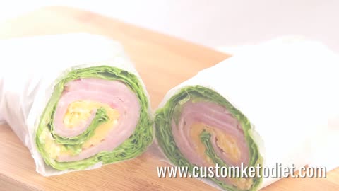 Keto Recipes - Ham and Cheese Wraps