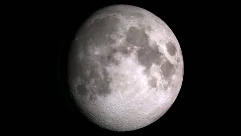 The Moon: an hour-by-hour Time Lapse Visualization for a Full Year