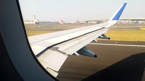 Indigo, Airlines A 321, Aircraft Takiing Off from Runway 27, Mumbai CSIA, Airport.