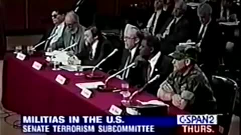 Senate Terrorism Subcommittee American Militia 1995 1/10