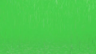 Green screen - Heavy rain effect & Rain sounds