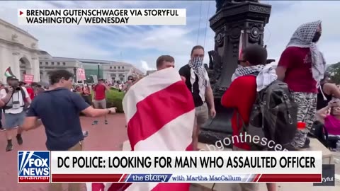 Military vet sends powerful message to flag-burning pro-Hamas protesters