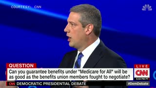 Tim Ryan talks of health benefits union members negotiated