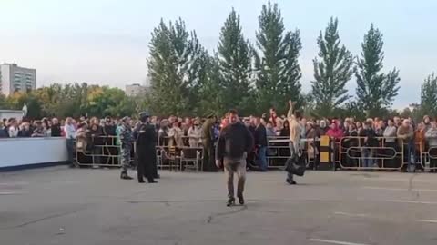 Mobilized men in Tolyatti