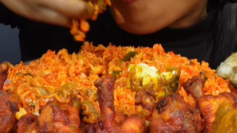 Enjoy the Spicy Non Veg Indian Food ASMR Eating video