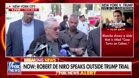 De Niro wants to blame President Trump for what the Democrats have done to New York City.