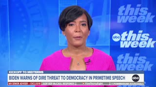 White House senior adviser Keisha Lance Bottoms is asked how Biden's speech was unifying