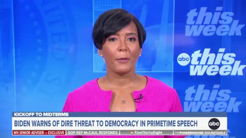 White House senior adviser Keisha Lance Bottoms is asked how Biden's speech was unifying