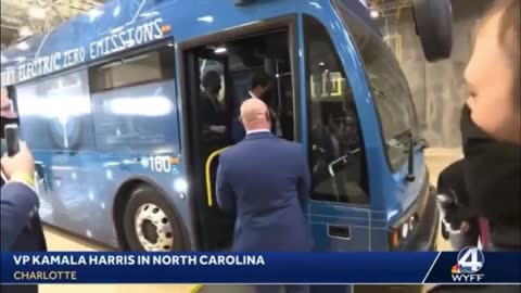 Kamala's Cringiest Short Bus Moment Yet, Honks Horn, Sings 'The Wheels On The Bus Go Round & Round'