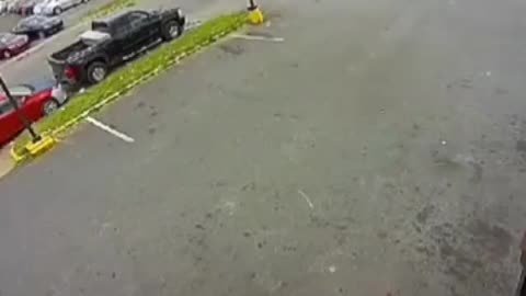 Speeding motorbike crashes into white car - Impressive