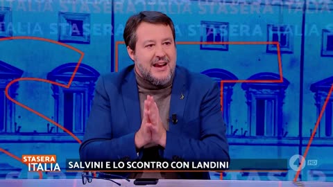 🔴 Ministro Matteo Salvini a "Stasera Italia" su Rete4 (13/11/2023)