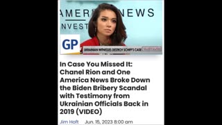 OAN broke the Biden scandal back in 2019