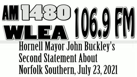 Wlea News: Mayor John Buckley's Second Statement About Norfolk Southern