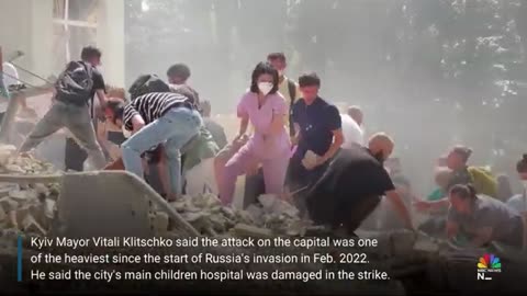 Kyiv children's hospital hit as Russia launches multiple missile attacks NBC News