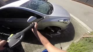 Karcher K2 Pressure Washer - 5 Cleaning the Car Time-lapse