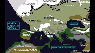 Late Proterozoic to Pleistocene (Ice-Age)