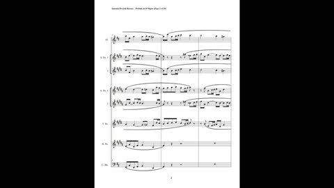Antonin Dvorák – Prelude in D Major (Saxophone Septet + 2 Flutes & Contrabassoon)