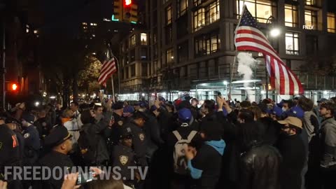 America First Protester Square Off with BLM in NYC