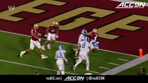 BC's Zay Flowers Spins By 3 Defenders To Get In The End Zone | ACC Must See Moment