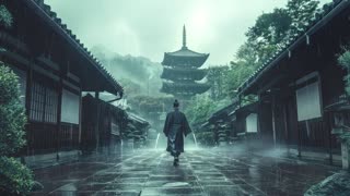 Relax in the Rain with Calm Music - Japanese Zen Music - Japanese Flute Music