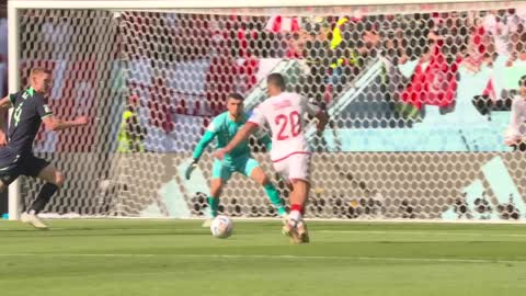 Magic header from Duke! Tunisia v Australia FIFA World Cup Qatar 2022