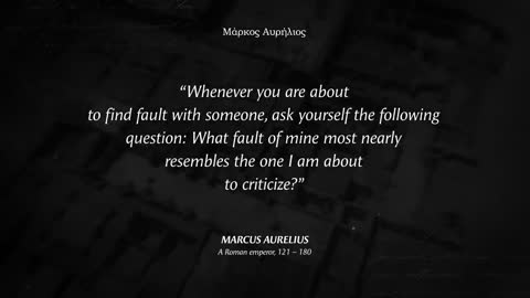 Marcus Aurelius' Quotes which are better Known in Youth to Not to Regret in Old Age