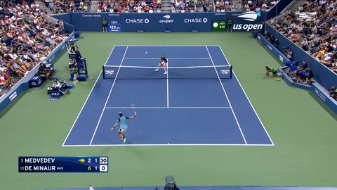 Daniil Medvedev vs. Alex De Minaur Highlights | 2023 US Open Round 4