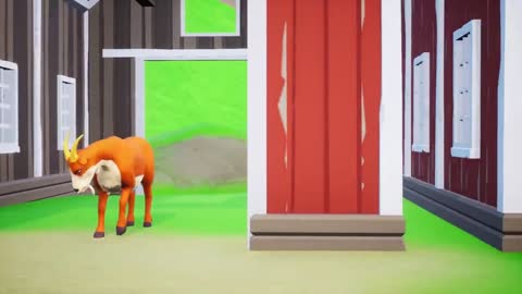 Farm Diorama - Farm Animals, Wild Animals | 3D Cartoons Sheep, Horse, Goat, Pigs, Bull Animals-12