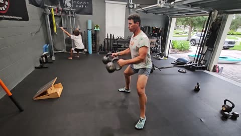 Workout Wednesday: (Double Kettlebell Swing & Low Row)