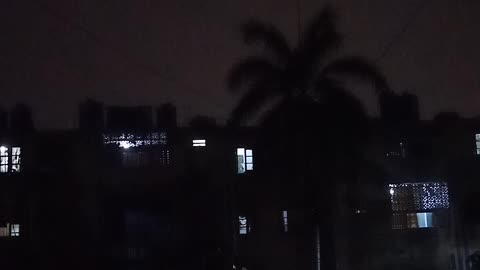 short video in rainyday in night