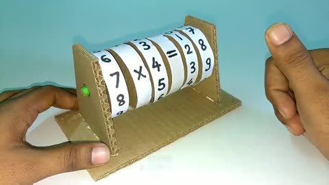 How to make Maths Learning Machine from Cardboard | Maths Learning Machine for Kids