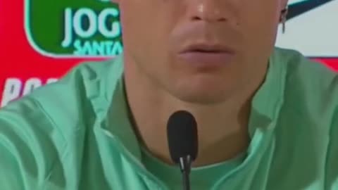 “I’m the boss!” | Irritated Ronaldo answers questions on international future 😤 #shorts