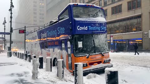 New York City winter snowstorm walk snow ❄️ summer of the season blizzards