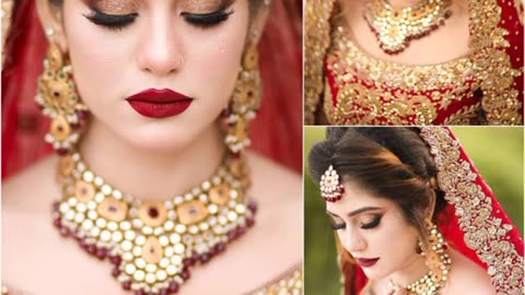 bridal makeup looks _ Latest Pakistani Bridal Wear 2021 _ Pakistani bridal makeup ideas in 2021 _ FM