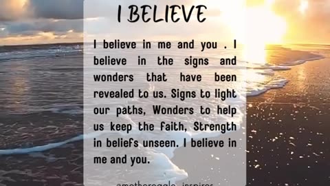 I believe - the strength to trust, faith and believe poem by Keroy King
