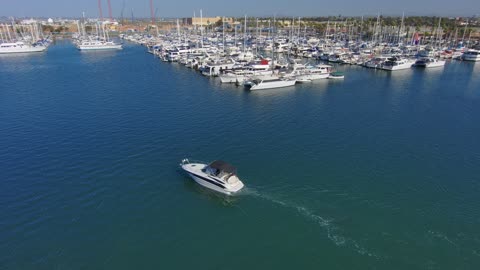 Returning To Chula Vista Harbor Raw 4K Skydio 2+ Drone Footage Docks Boats Sailboats Yachts, Part 2