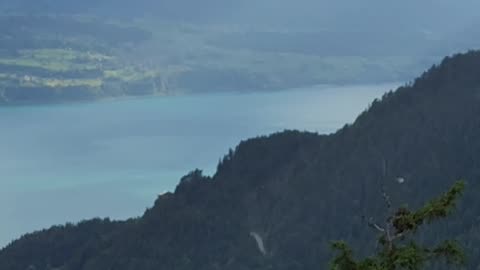 Beautiful view from Harderklum Switzerland