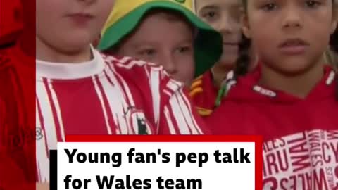 Young fan's pep talk for Wales team