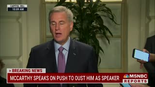 Speaker McCarthy believes that over 5 Republicans will side with Democrats to vacate his position