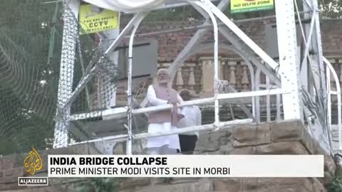 India bridge collapse: Prime Minister Modi visits site in Morbi