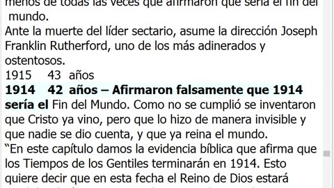 Testigos de Jehová - SECTAS HERÉTICAS - ENCICLOPEDIA ROSALES