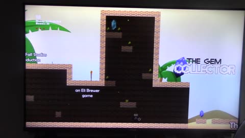 I'm playing the gem collector indie game on atari vcs