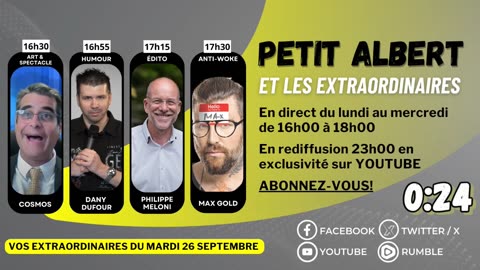 Petit Albert et les extraordinaires - Ep. 08. - Mardi le 26 septembre 2023