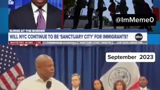 Mayor Adams NYC migrant crisis flip flop
