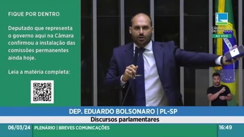 Discurso do Eduardo sobre a situação dos presos no Brasil.