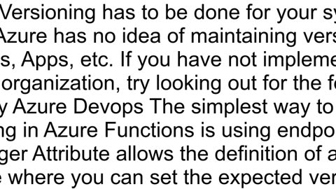 How do I verify which build version of my functions and web api39s are deployed on Azure portal