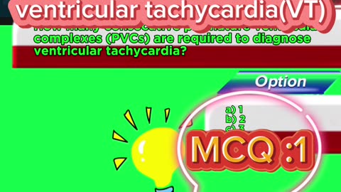ventricular tachycardia mcqs #vt #arrhythmia #medicalvideo #cardiac #health #pharmacologynotes
